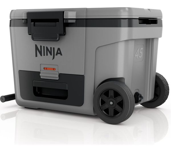 Ninja Fb245ukgy Frostvault 42l Wheeled Cooler With Dry Zone Slate Grey