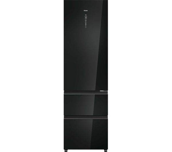 Haier Series 7 Hfkr7819dwgb Fridge Freezer Obsidian Black Glass Haier Series 7 Hfkr7819dwgb Fridge Freezer Obsidian Black Glass