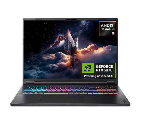 ACER Nitro 18 AI 18" Gaming Laptop - AMD Ryzen AI 9, RTX 5070 Ti, 1 TB SSD