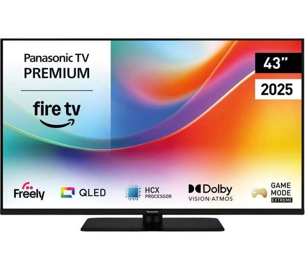 PANASONIC W85B 43" QLED 4K HDR Smart Fire TV with Freely - TV-43W85BEY