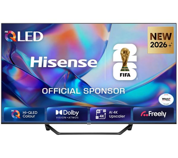 An image of HISENSE A7S 43" QLED 4K Smart AI TV with Freely - 43A7STUK