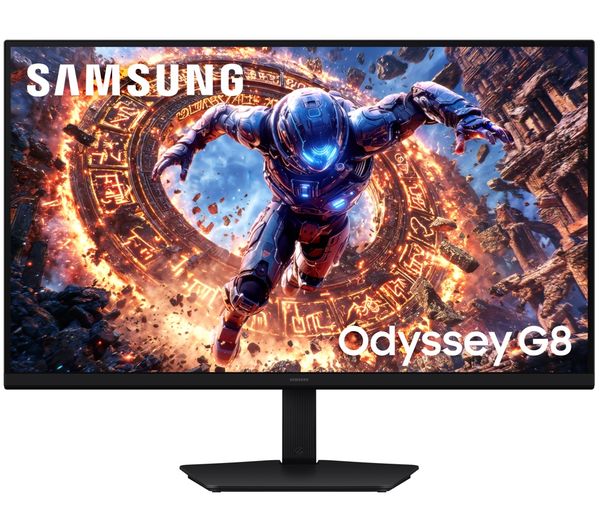 An image of SAMSUNG Odyssey G8 LS32HG806ESXXU 6K Ultra HD 32” IPS Dual-Mode Gaming Monitor - Black