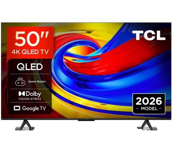 An image of TCL P7L 50" QLED 4K HDR Smart Google TV 2026 - 50P7L-UK