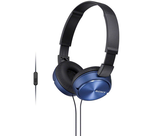 SONY MDR-ZX310APL Headphones - Blue, Blue