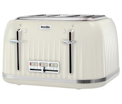 BREVILLE Impressions VTT702 4-Slice Toaster - Vanilla Cream