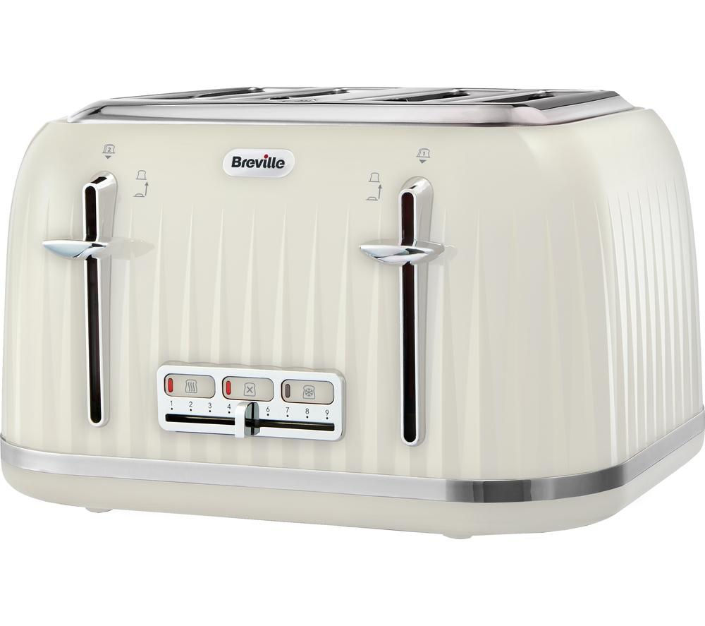 BREVILLE Impressions VTT702 4-Slice Toaster - Vanilla Cream, Cream