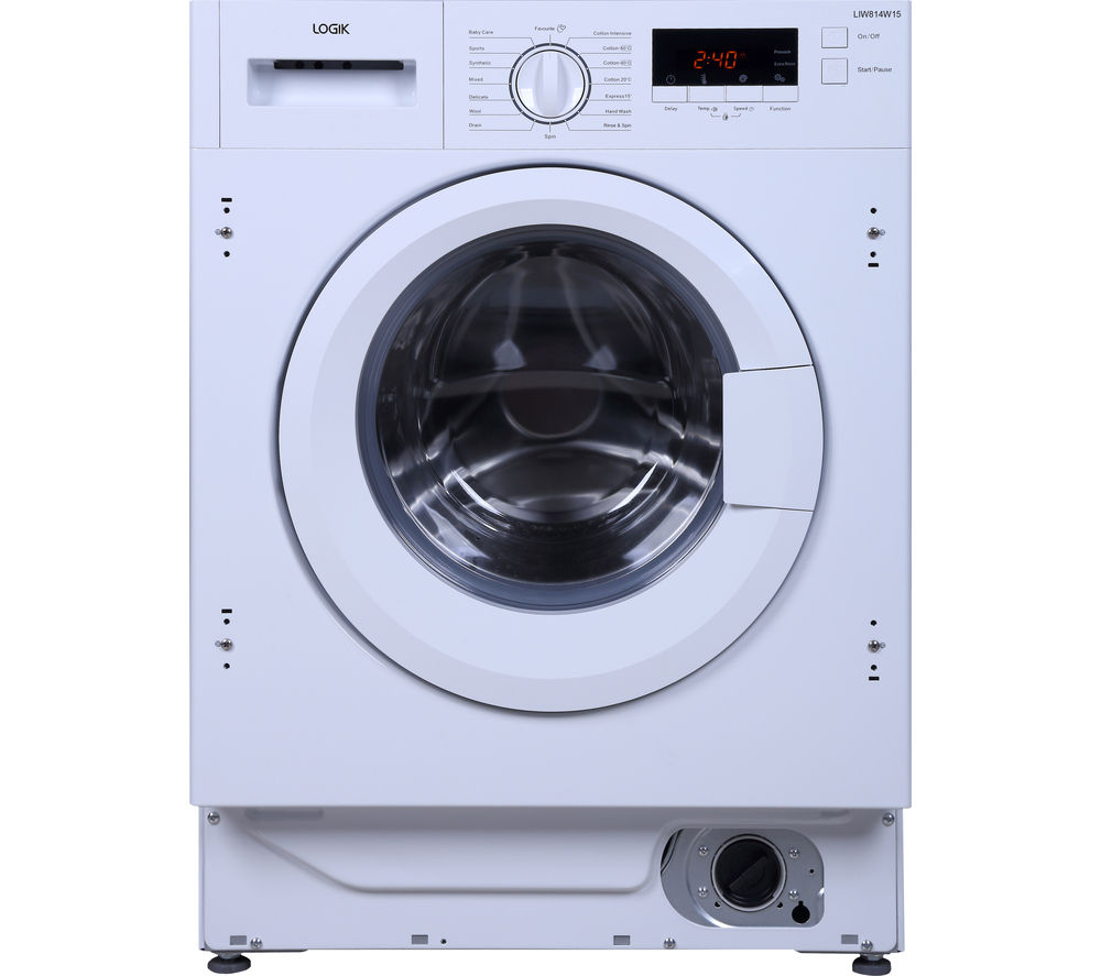 Buy LOGIK LIW814W15 Integrated Washing Machine White Free Delivery