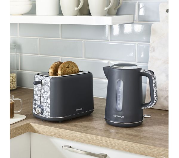 kenwood grey kettle and toaster