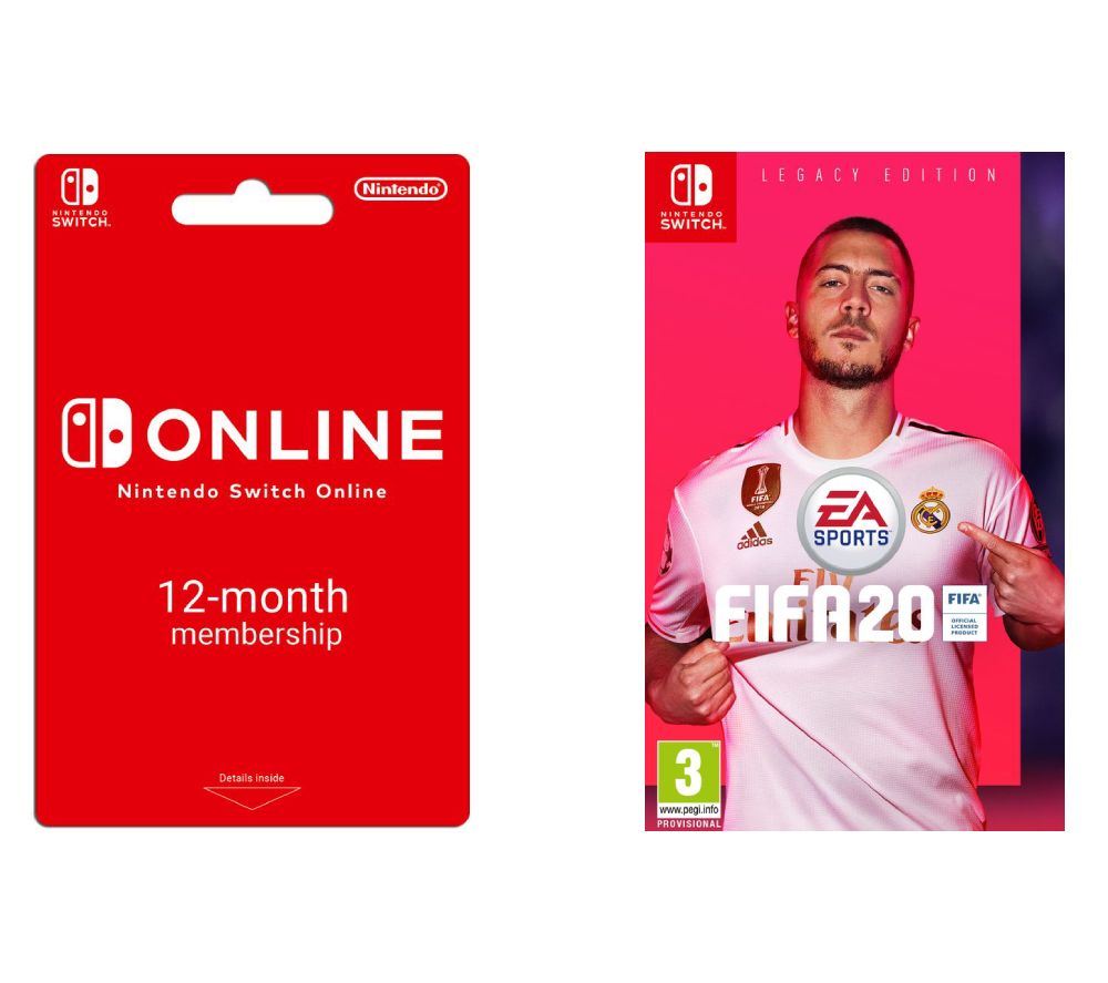 NINTENDO Switch Online Membership & FIFA 20 Bundle