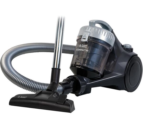 Russell Hobbs Compact Cyclonic Rhcv1611 Cylinder Bagless Vacuum Cleaner Grey Silver