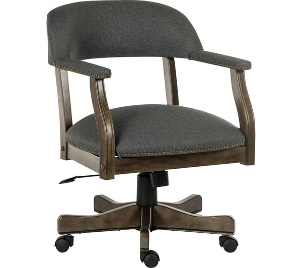 Teknik Captain Fabric Reclining Executive Chair Grey