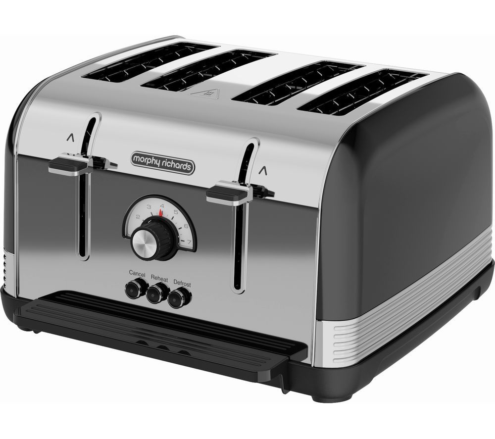 Venture Retro 240331 4-Slice Toaster - Black