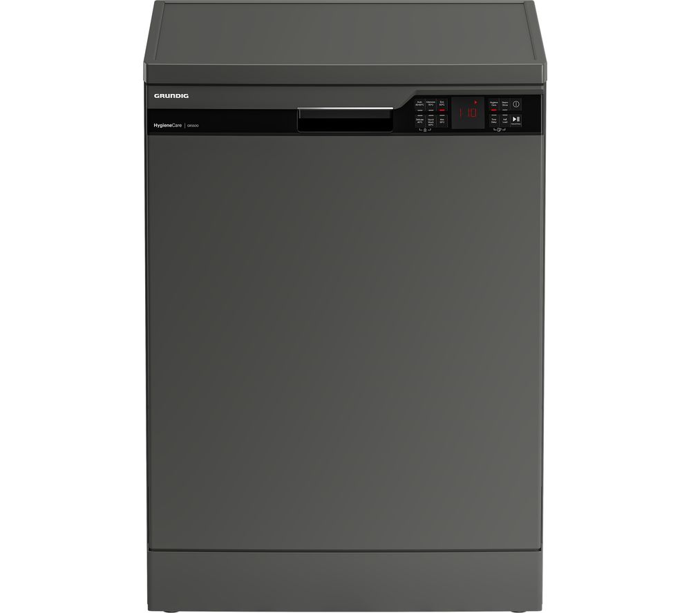 GRUNDIG GNFP3440G Full-size Dishwasher - Graphite