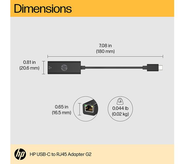 4Z534AAABB HP USB TypeC to Adapter Currys Business