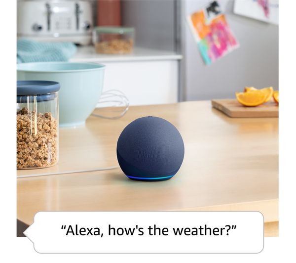 AMAZON Echo Dot (5th Gen) Smart Speaker with Alexa - Deep Sea Blue ...