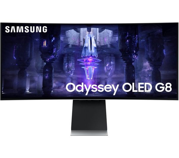 Image of SAMSUNG Odyssey G8 LS34BG850SUXXU 4K Quad HD 34" Curved OLED Smart Gaming Monitor - Black
