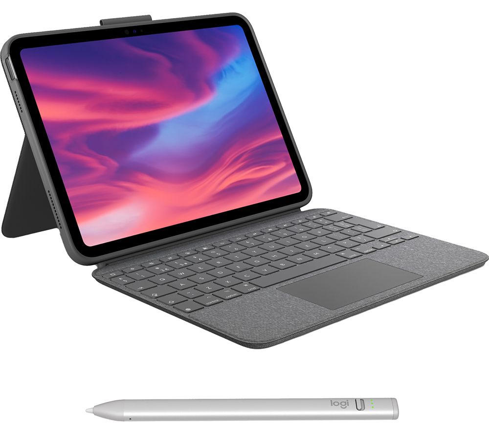 Combo Touch 10.9” iPad Keyboard Folio & Crayon (2nd Gen) Digital Pencil for iPad Bundle