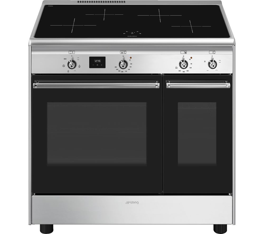 CX92IM 90 cm Electric Induction Range Cooker - Stainless Steel & Black
