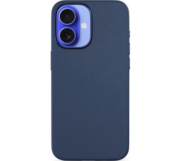 Epico Mag Magnetic Iphone 16 Plus Genuine Leather Case Blue