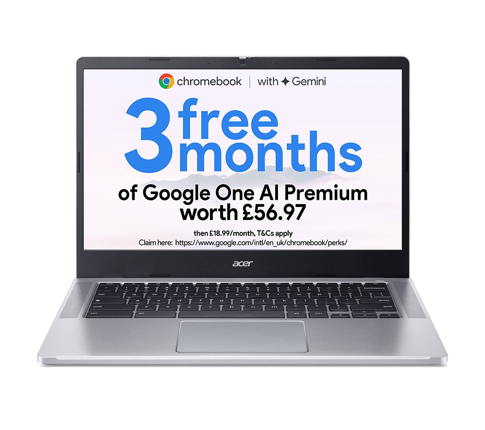 314 14" Chromebook - Intel® N100, 128 GB eMMC, Silver