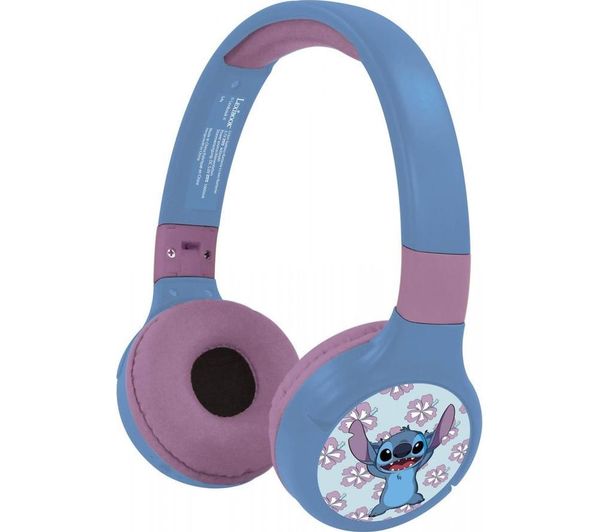Lexibook Hpbt010d Wireless Bluetooth Kids Headphones Disney Stitch
