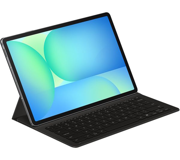 An image of SAMSUNG Galaxy Tab S10 FE+ AI Book Cover Keyboard Case - Black