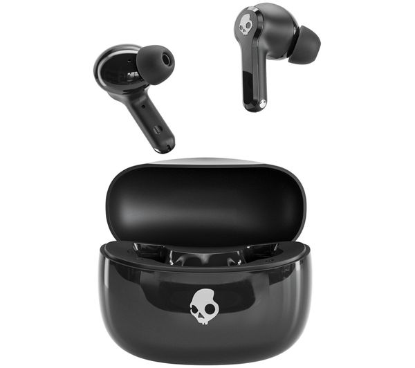 An image of SKULLCANDY Ink'd ANC S2IAW-S028 Wireless Bluetooth Noise-Cancelling Earbuds - Black