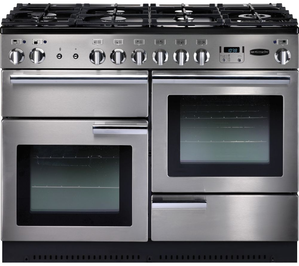 Professional+ 110 Dual Fuel Range Cooker - Stainless Steel & Chrome