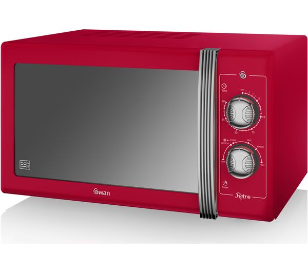 SWAN Retro SM22070RN Solo Microwave - Red, Red