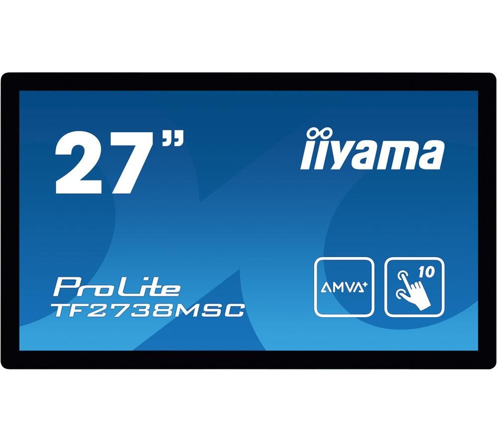 IIYAMA ProLite TF2738MSC-B1 Full HD 27” LCD Touchscreen Monitor - Black, Black