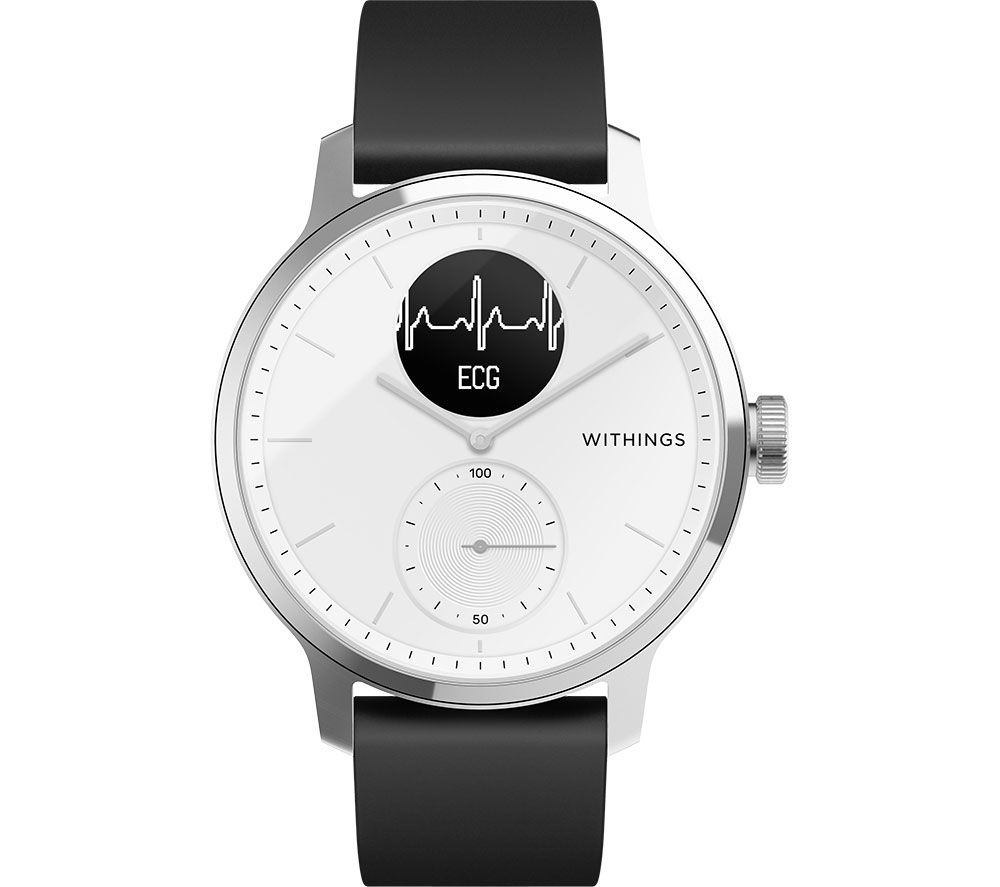 ScanWatch Hybrid Smartwatch - White & Black, 42 mm