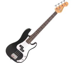 E20BLK 7/8 Size Bass Guitar - Black