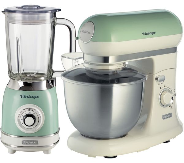 ARIETE Vintage ARPK37 Blender & Stand Mixer Bundle - Green