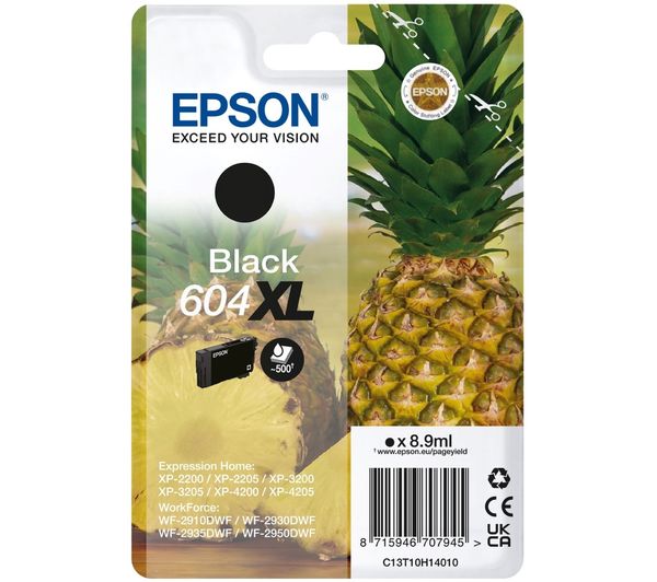 Epson 604 Xl Pineapple Black Ink Cartridge