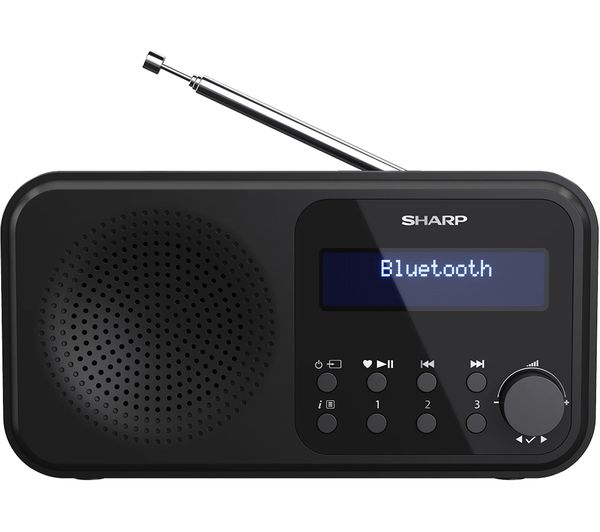 SHARP Tokyo DR-P420 Portable DAB+/FM Bluetooth Radio - Midnight Black