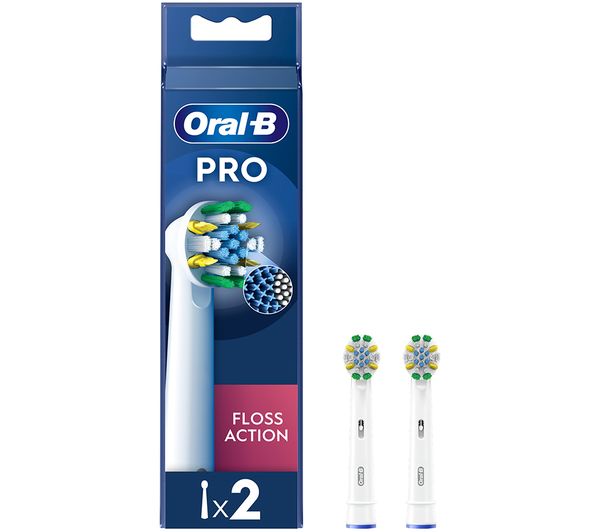 Oral B Floss Action X Filaments Power Replacement Toothbrush Head Pack Of 2