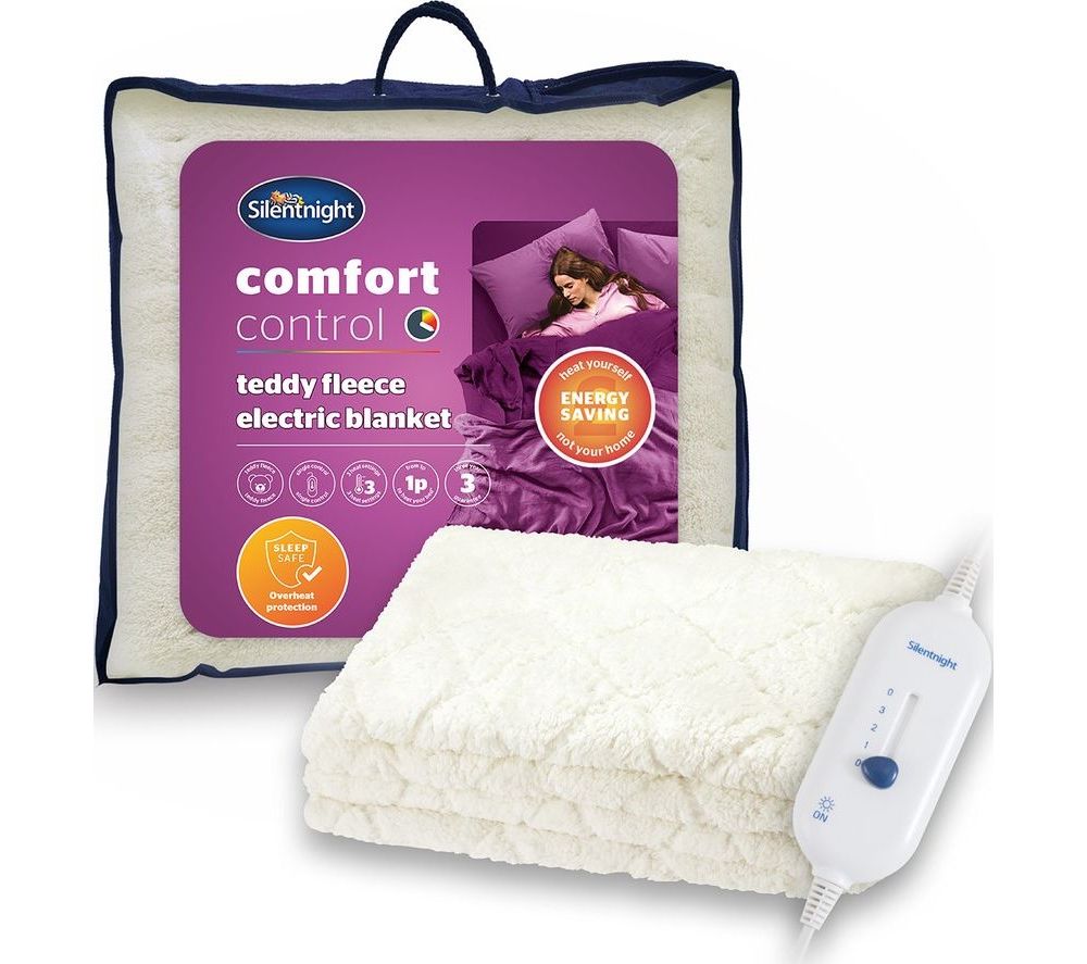 Comfort Control Teddy Electric Blanket - Single