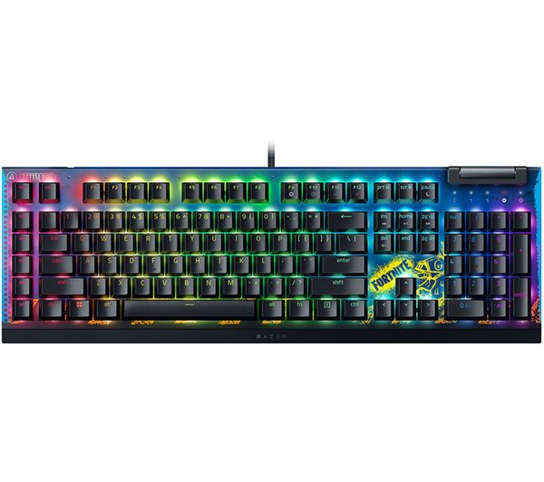 RAZER Blackwidow V4 X Mechanical Gaming Keyboard - Fortnite Edition