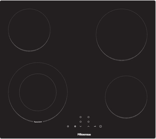 HISENSE E6422SC 60 cm Electric Ceramic Hob - Black