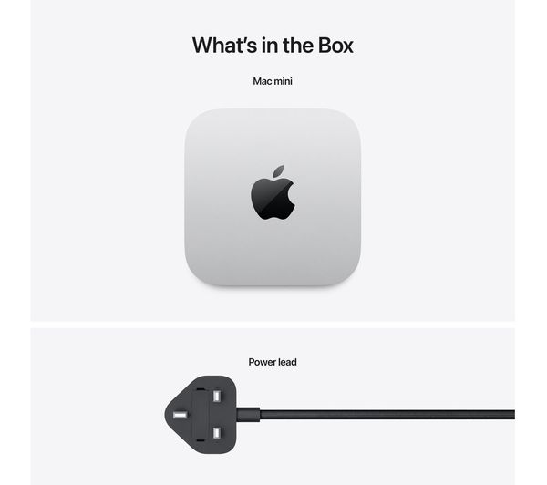 APPLE Mac mini (2024) - M4, 512 GB SSD, RAM 24 GB Silver - MCYT4B