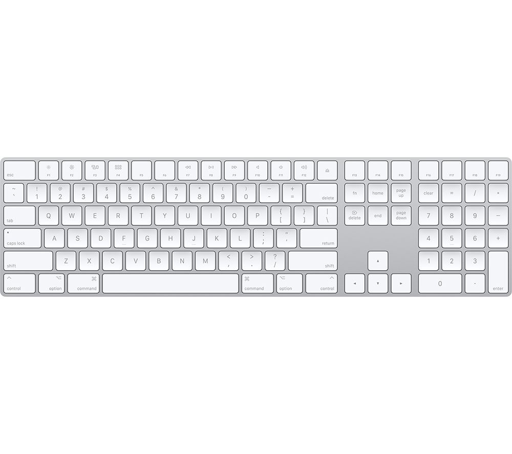 Magic Wireless Keyboard with Touch ID & Numeric Keypad - White