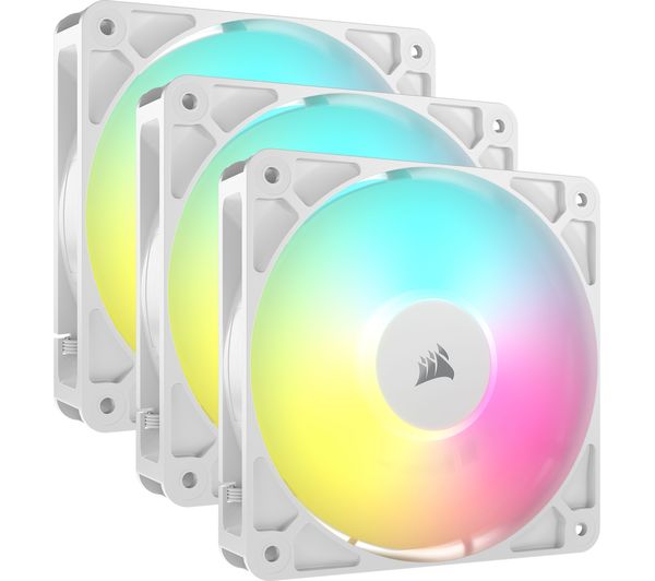 Corsair Rs120 Argb 120 Mm Pwm Case Fan Triple Pack White