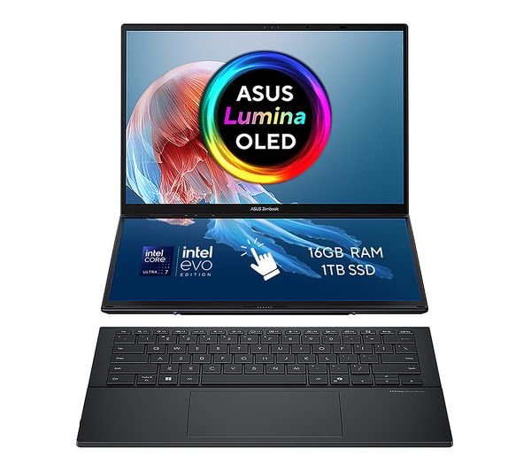 ASUS Zenbook Duo 14" 2 in 1 Laptop - Intel® Core™ Ultra 7, 1 TB SSD, Grey
