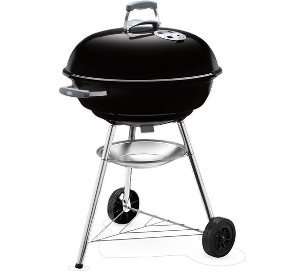 WEBER Compact 57 cm Portable Kettle Charcoal BBQ - Black