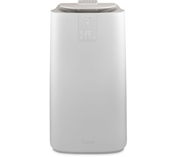 DELONGHI Pinguino AP98 GentleJet 11500 BTU Portable Air Conditioner, Fan & Dehumidifier - White