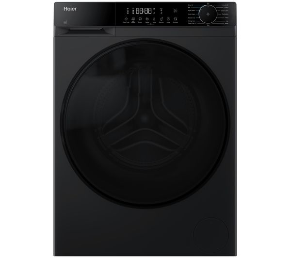An image of HAIER X Series 5 HWD10BP14357ABUK WiFi-enabled 10 kg Washer Dryer - Black Steel