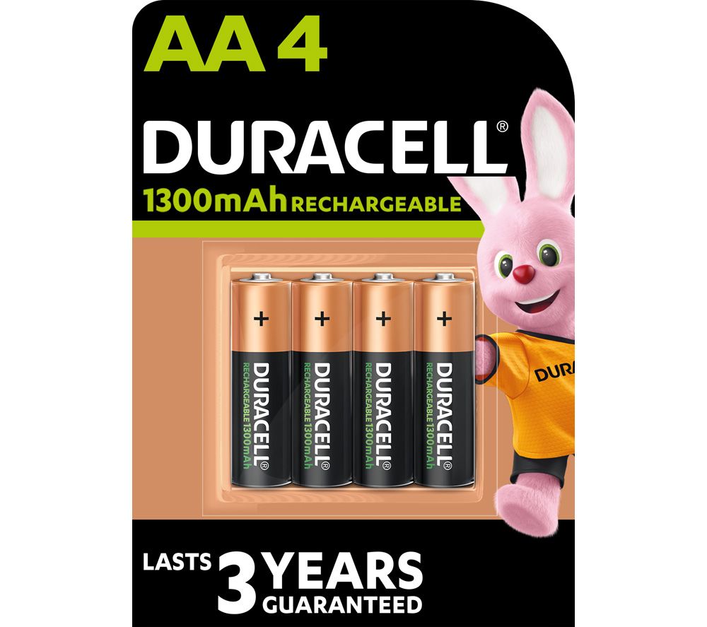 AA NiMH Rechargeable Batteries - Pack of 4