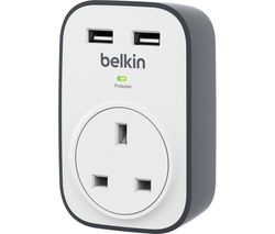 BSV103af Surge Protected Plug Adapter with USB