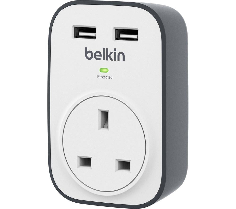 BELKIN BSV103af Surge Protected Plug Adapter with USB