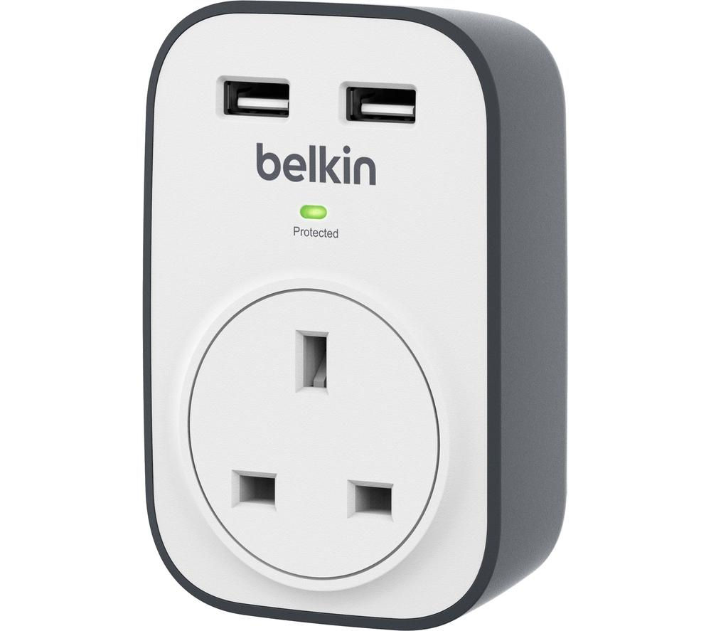 BSV103af Surge Protected Plug Adapter with USB